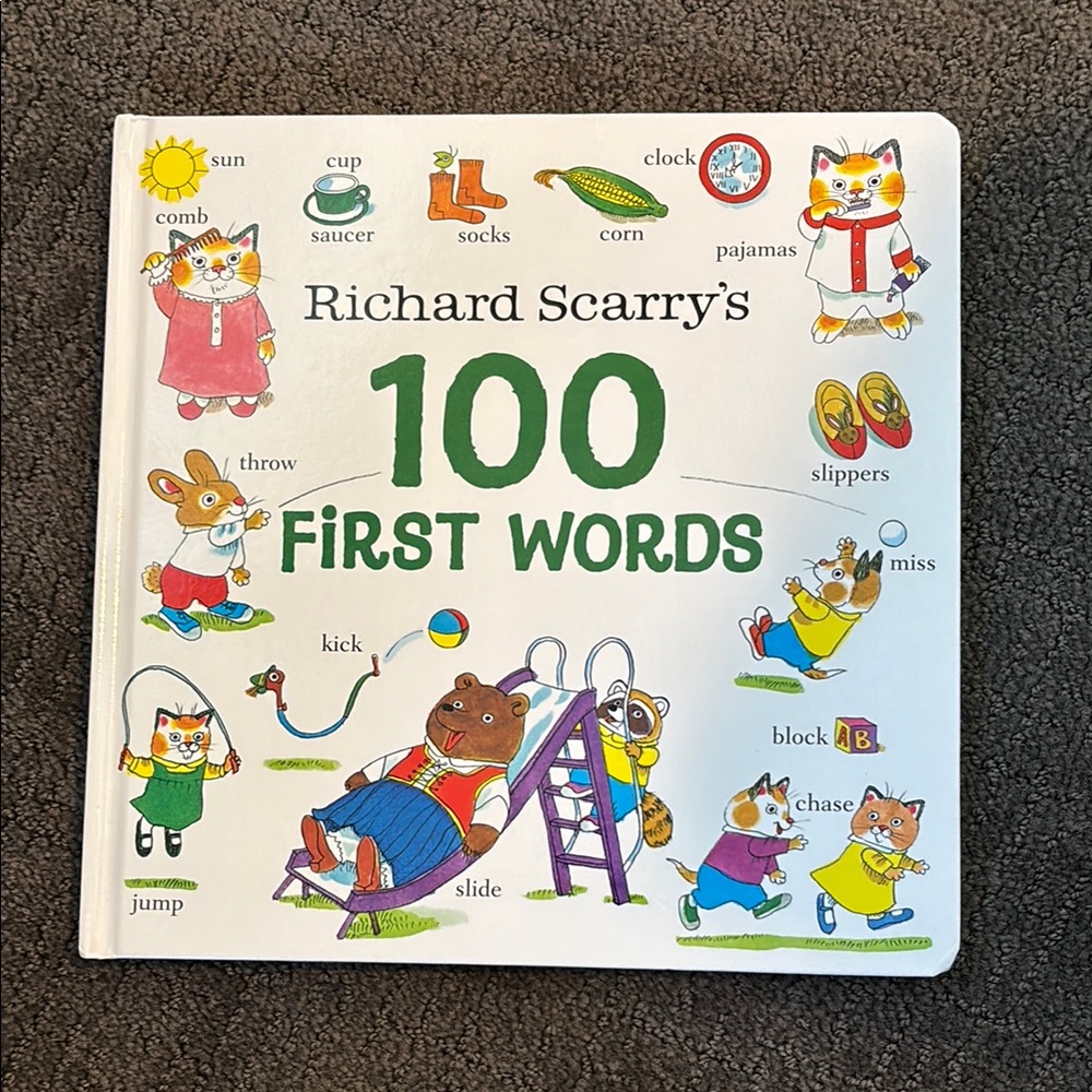 's 100 First Words Children's Book